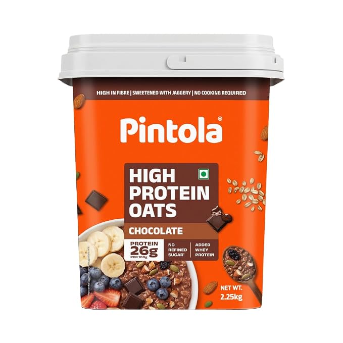 Pintola 26g High Protein Oats 2.25kg, Dark Chocolate